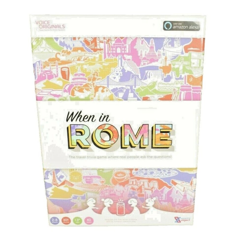 When In Rome Travel Trivia Game For Alexa for 2 to 8 Players